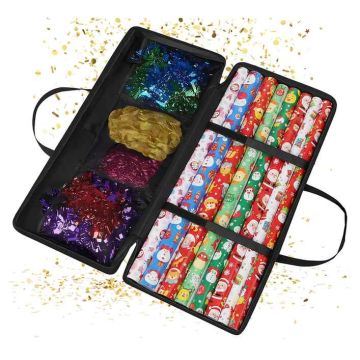 Kingituste pakketarvikute hoiukott Relaxdays 10052251_46, 3 võrgust taskut, 82 × 34 × 13 cm