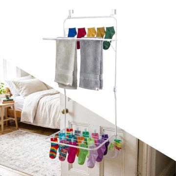 Сушилка для белья Relaxdays 10053882_49, 2 крыла, 51 × 120 × 41 см