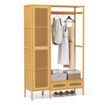Clothes rack, 2 drawers, 101.6 × 160.02 × 33.02 cm
