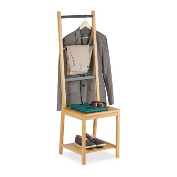 Riietumisool Relaxdays, 3 pulka ja 2 riiulit, 42 × 133 × 40 cm