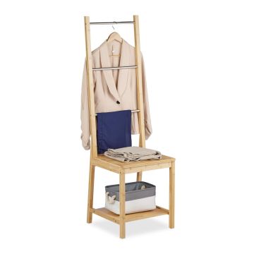 Riietumisool Relaxdays, 3 pulka ja 2 riiulit, 42 × 133 × 40 cm