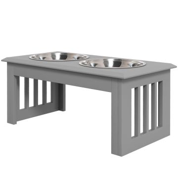 Kaussidega alus PawHut 58,4x30,5x25,4cm, hall/hõbedane värv