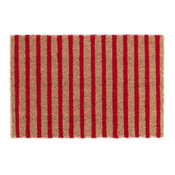 Дверной коврик Relaxdays 10042693.0, коричневый/красный, 60 × 1,5 × 40 см