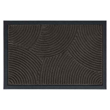 Uksematt Relaxdays, Must, 60 × 1 × 40 cm