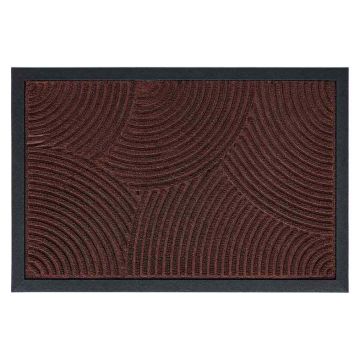 Uksematt Relaxdays, Punane/must, 60 × 40 cm