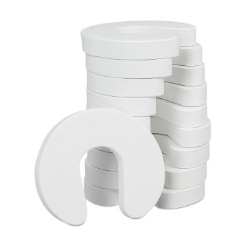 Ukse sõrmekaitsed Relaxdays 10027785.0, 10 tk, Valge, 9 × 2 × 10,5 cm