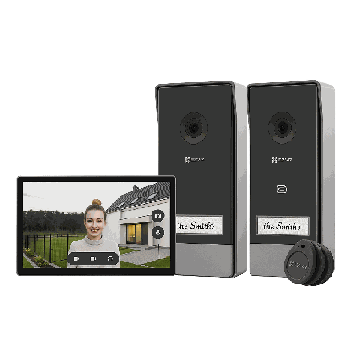 Uksekella komplekt EZVIZ CS-HP7, 1 ekraan, 2 uksekella