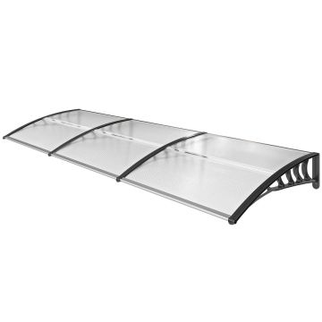 Дверной козырёк, Белый, 90 × 295 × 23,5 см