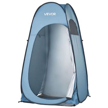Душевая палатка VEVOR POP474783, для 1 человека, Синяя, 119 × 210 × 119 см