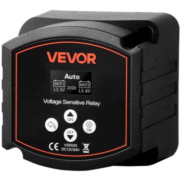 Kahe aku isolaator VEVOR VSR005, 12 V, 300 A, 90 × 90 × 80 mm