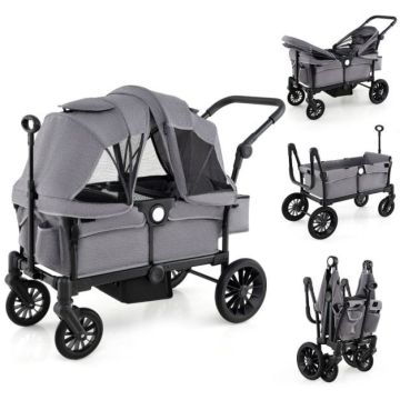 Double stroller, for twins, 104 × 57 × 107 cm