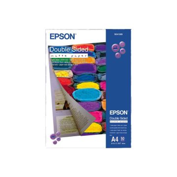 Kahepoolne matt paber Epson Double Sided Matte Paper, 50 lehte, 210 × 297 mm