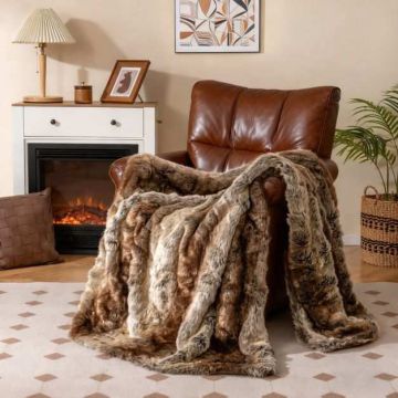 Double-sided throw, 60 × 80 in