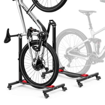 Jalgrattahoidikud VEVOR HS-T014C-1A, 2 tk, Must, 600 × 430 × 660–795 mm