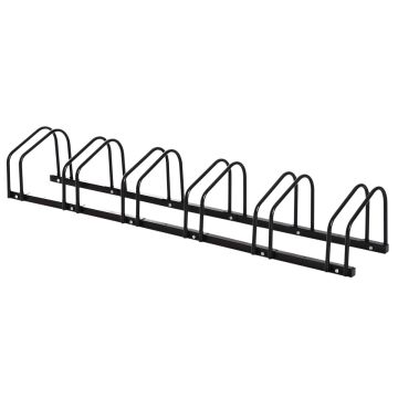 Велосипедная стойка Homcom 179x33x27 см, черная.