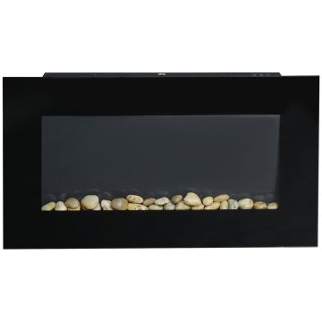 Elektrikamin Homcom 72,5x11,5x40cm., must