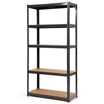 Стеллаж для хранения 90x40x180см, светло-коричневый/черный цвет
