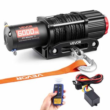 Elektrivints VEVOR 6000 naela, 12 V, 368 × 128 × 125 mm