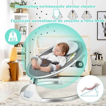 Electric baby rocker, 5 angles, 3 timers, 71 × 60 × 70 cm