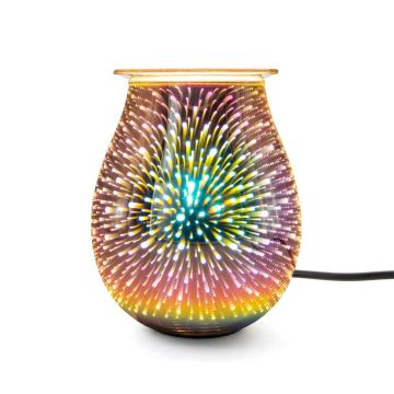 Elektriline aroomilamp Jupiter, Must/hõbedane, 16 × 21 × 16 cm