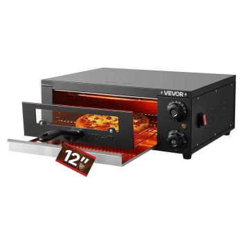 Электрическая печь для пиццы VEVOR PSL-12-EU, 47,5 × 18,7 × 53,6 см
