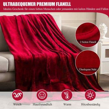 Electric heated blanket, 9 heating levels, 163.5 × 130 cm