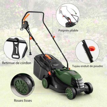 Electric lawnmower, 1500 W, 35 l, 115 × 88.5 × 40.5 cm