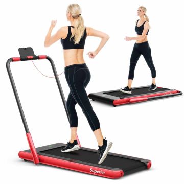 Electric treadmill, foldable, 124 × 107 × 69 cm