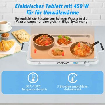 Electric food warmer, 3 trays, 9 l, 65.5 × 35.5 × 16.5 cm