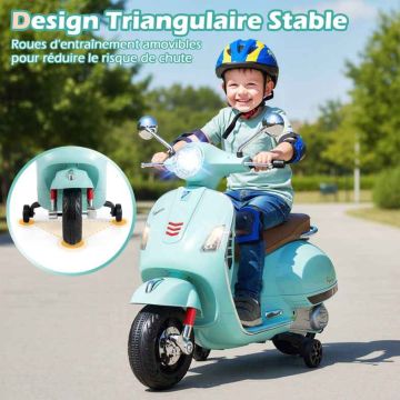 Electric motorcycle "Vespa", Green, 101 × 75 × 46 cm