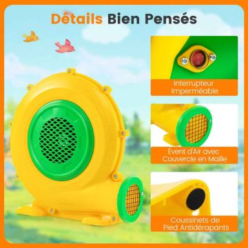 Electric air blower, 4 ground stakes, 44 × 20 × 42 cm