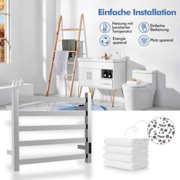 Electric towel dryer, 5 levels, 55 × 45 × 11 cm