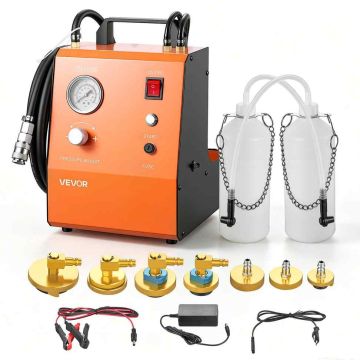 Elektriline pidurivedeliku õhutustamiskomplekt VEVOR YS-0115D, 7 adapterit, 205 × 240 × 305 mm