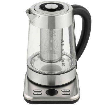 Elektrinis virdulys su „Strix“ termostatu, 1,7 l, 2200 W, sidabrinis