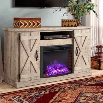 Electric fireplace, Built-in, 750/1500 W, 69.5 × 53.1 × 21.296 cm