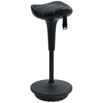 Ergonoomiline kontoritool, kiikuv, seljatoeta, 34 × 34 × 65,5–83,5 cm