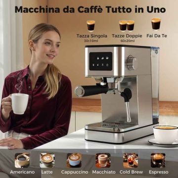 Espresso machine, 20 bar, 26 × 28 × 21 cm