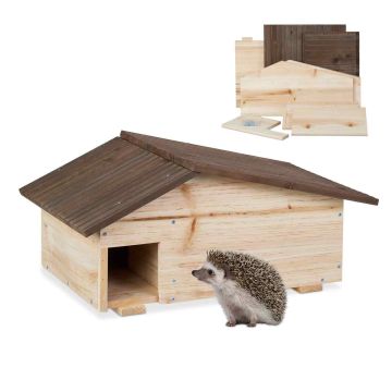 Siilimaja Relaxdays, 2 kambriga, 46 × 24 × 33,5 cm