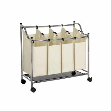 Pesukorv ratastel 4 x 35 L, beež