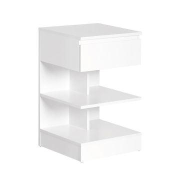 Öökapp 39x39x65cm., valge värv