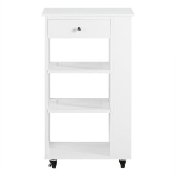 Кухонная тележка 50x37x86см., белого цвета