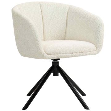 Tugitool Homcom 58,5x59x78,5cm, kreemjas/must