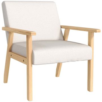 Tugitool Homcom 64x70x72cm, kreemjas/heledalt pruuni värvi
