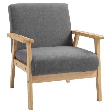 Tugitool Homcom 64x70x72cm, halli/heledat pruuni värvi