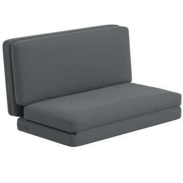 Tugitool-voodi Homcom 138x90x70cm, tumehall värv