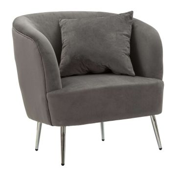 Tugitool Silvery, padjaga, 73 × 78 × 66 cm