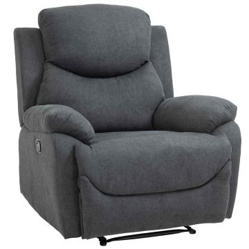 Tugitool jalatoega Homcom 93x88x102cm, tumehall värv