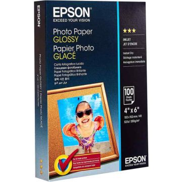 Fotopaber Epson Photo Paper Glossy, 100 lehte, 10 × 15 cm