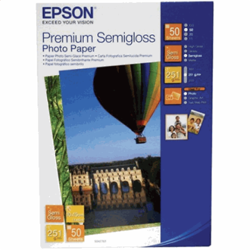 Fotopaber Epson Premium Semigloss, 50 lehte, 10 × 15 cm