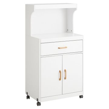 Кухонный шкаф 62x40x119см., белого/светло-коричневого цвета